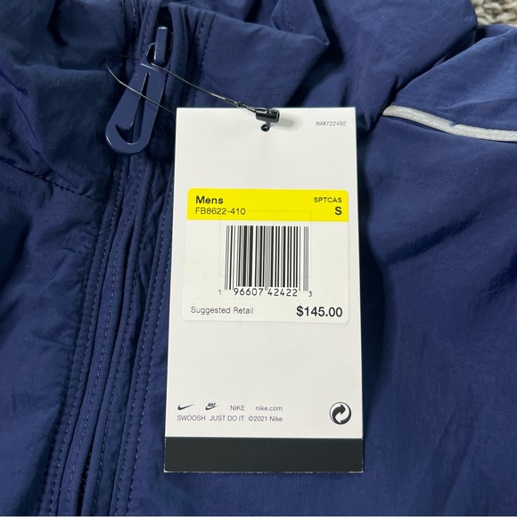 Nike Sportswear Solo Swoosh Woven Track Jacket Men’s Size Small - Picture 11 of 11